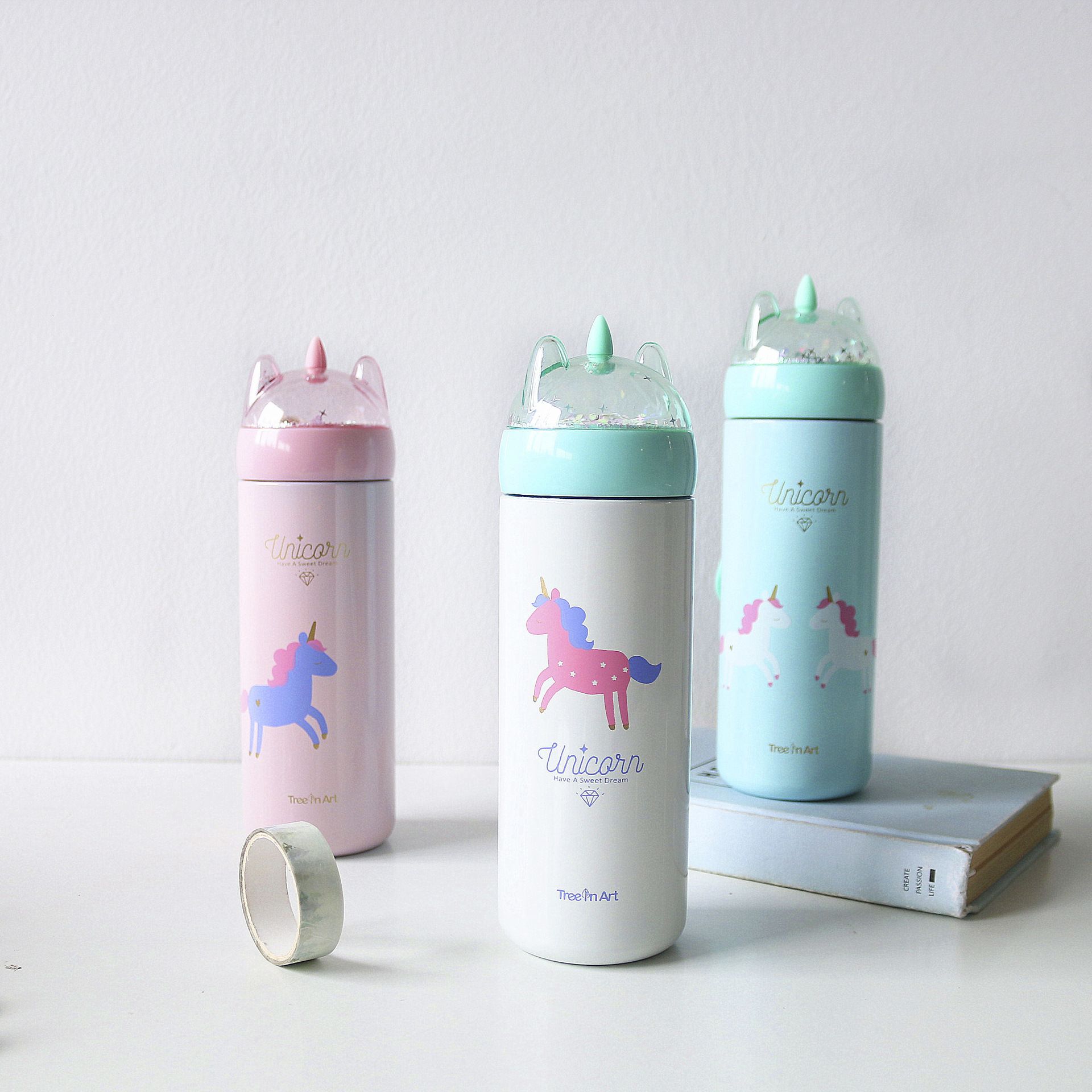 Detail Unicorn Thermos Water Bottle Nomer 42