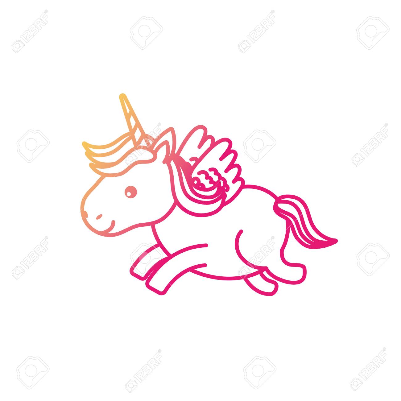 Detail Unicorn With Wings Clipart Nomer 40