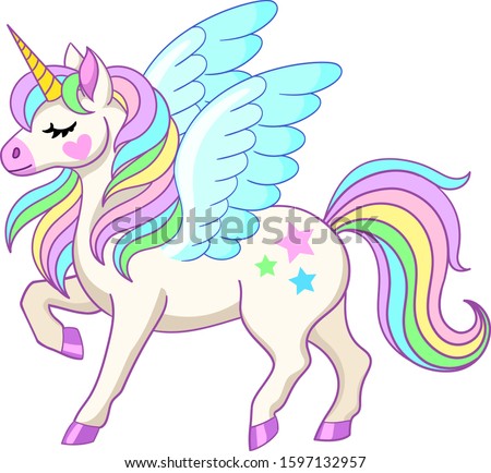 Detail Unicorn With Wings Clipart Nomer 49