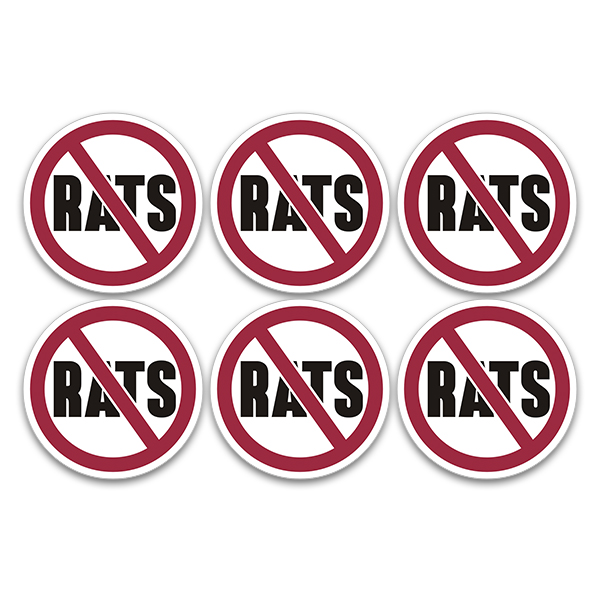 Detail Union Stickers No Rats Nomer 20