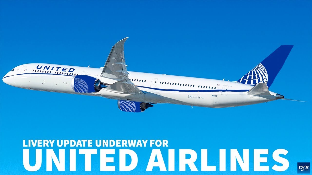 Detail United Continental Livery Nomer 45