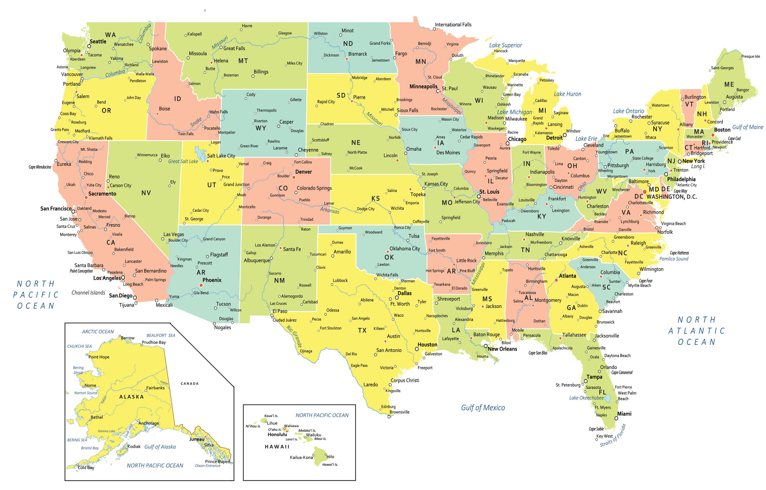Detail United State Map Image Nomer 37