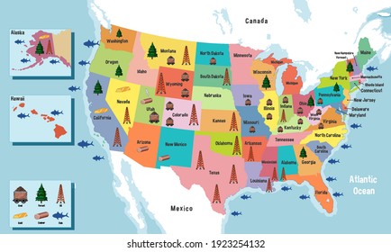 Detail United State Map Image Nomer 49