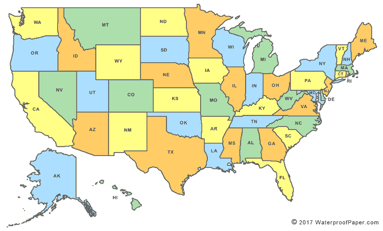 Detail United State Map Images Nomer 51