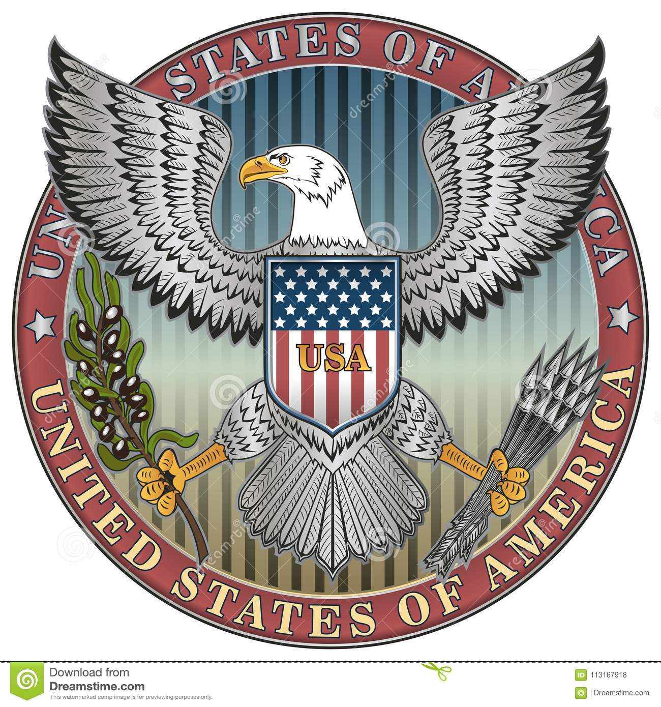 Detail United States Coat Of Arms Nomer 50