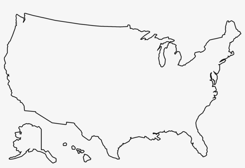 United States Map Outline Png - KibrisPDR