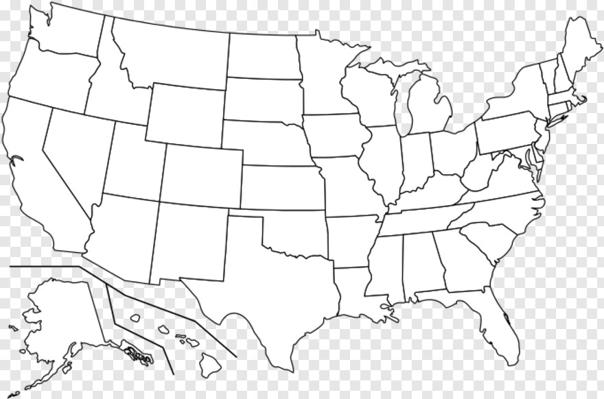 Detail United States Map Outline Png Nomer 18