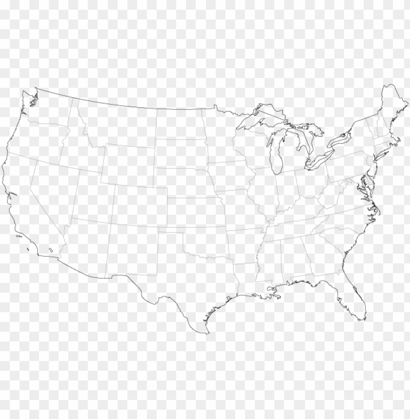 Detail United States Map Outline Png Nomer 21