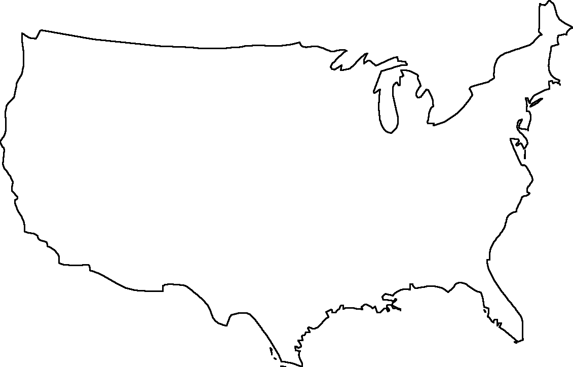 Detail United States Map Outline Png Nomer 7