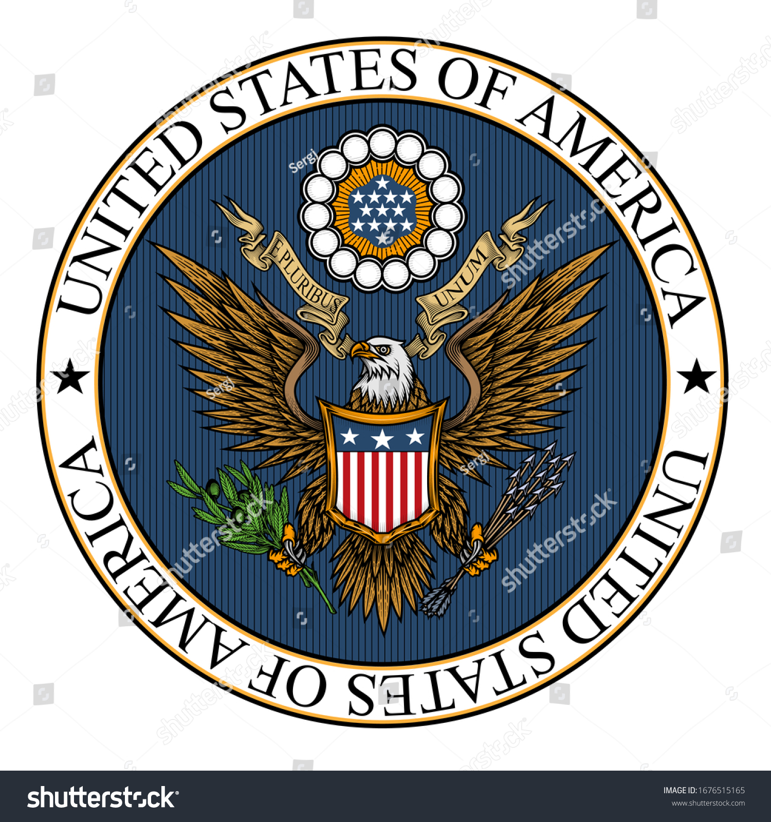 Detail United States Of America Coat Of Arms Nomer 15