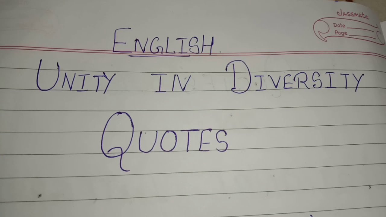 Detail Unity In Diversity Quotes Nomer 52