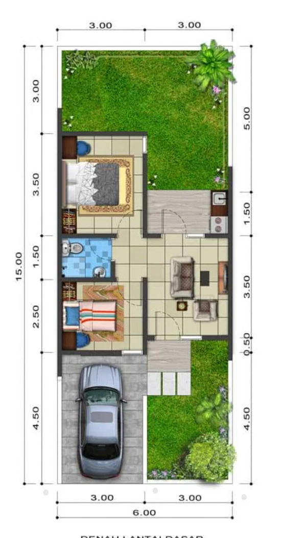 Detail Rumah 2 Kamar Tampak Depan Nomer 53