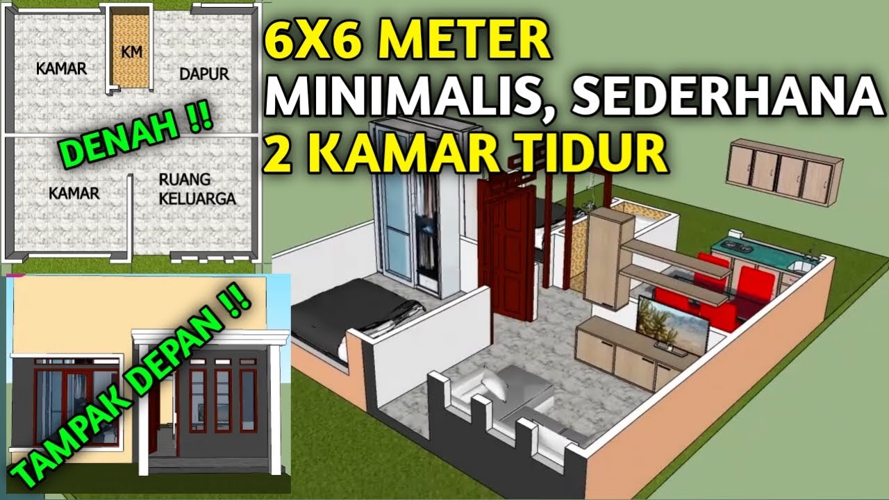 Detail Rumah 2 Kamar Tidur Sederhana Nomer 32