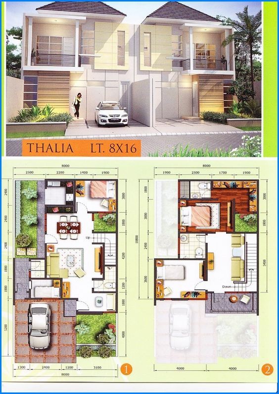 Detail Rumah 2 Lantai 8x15 Nomer 26