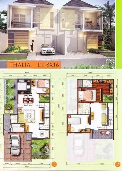 Detail Rumah 2 Lantai Bawah Garasi Nomer 14