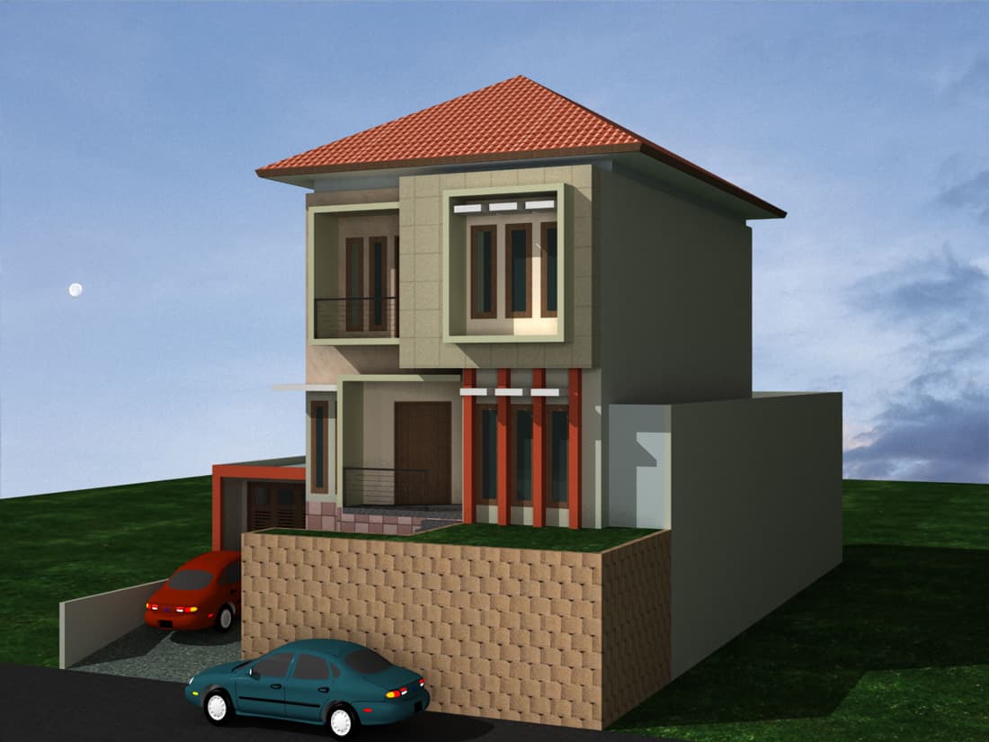 Detail Rumah 2 Lantai Bawah Garasi Nomer 15