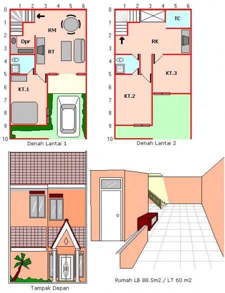 Detail Rumah 2 Tumbak Minimalis Nomer 18