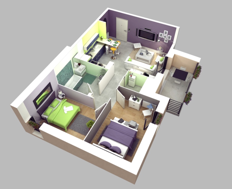 Detail Rumah 2 Tumbak Minimalis Nomer 45