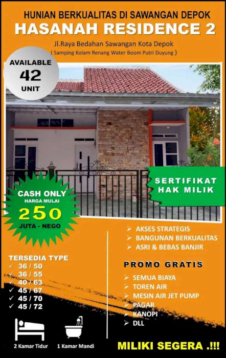 Detail Rumah 200 Juta Di Depok Nomer 55