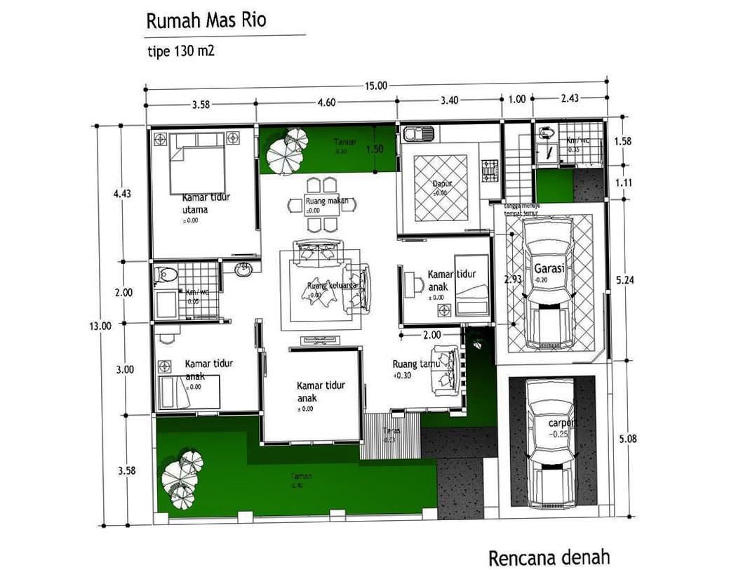 Detail Rumah 4 Kamar Tidur Satu Lantai Nomer 49