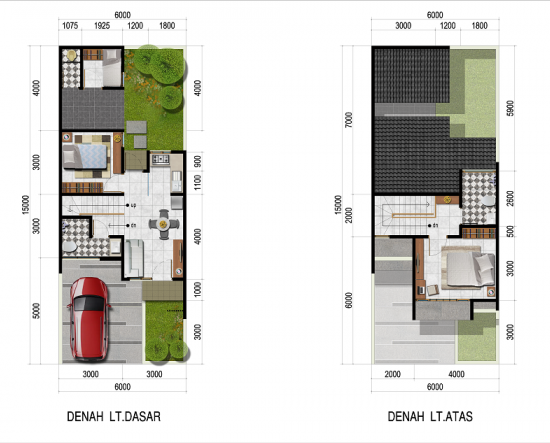 Detail Rumah 6 X 15 Nomer 34