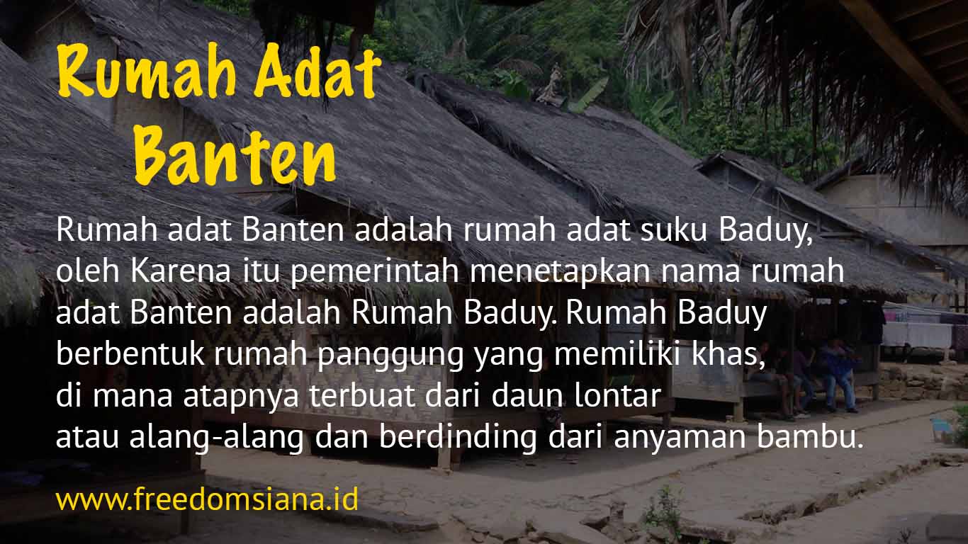 Detail Rumah Adat Daerah Banten Nomer 51