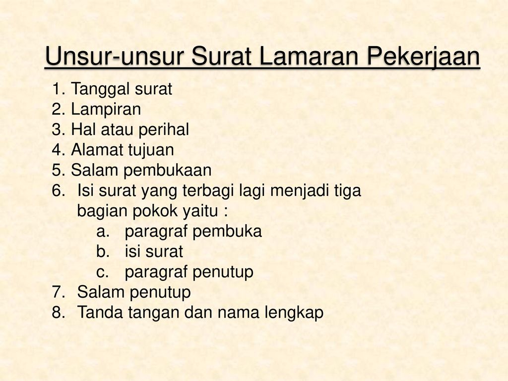 Detail Unsur Surat Lamaran Pekerjaan Nomer 19