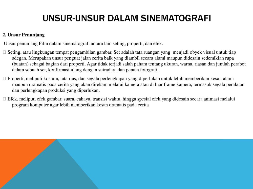 Detail Unsur Unsur Sinematografi Nomer 5