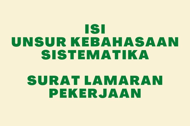 Detail Unsur Unsur Surat Lamaran Pekerjaan Nomer 26