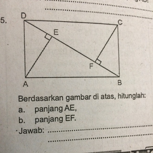 Detail Untuk Gambar Berikut Hitunglah Panjang Ef Nomer 13