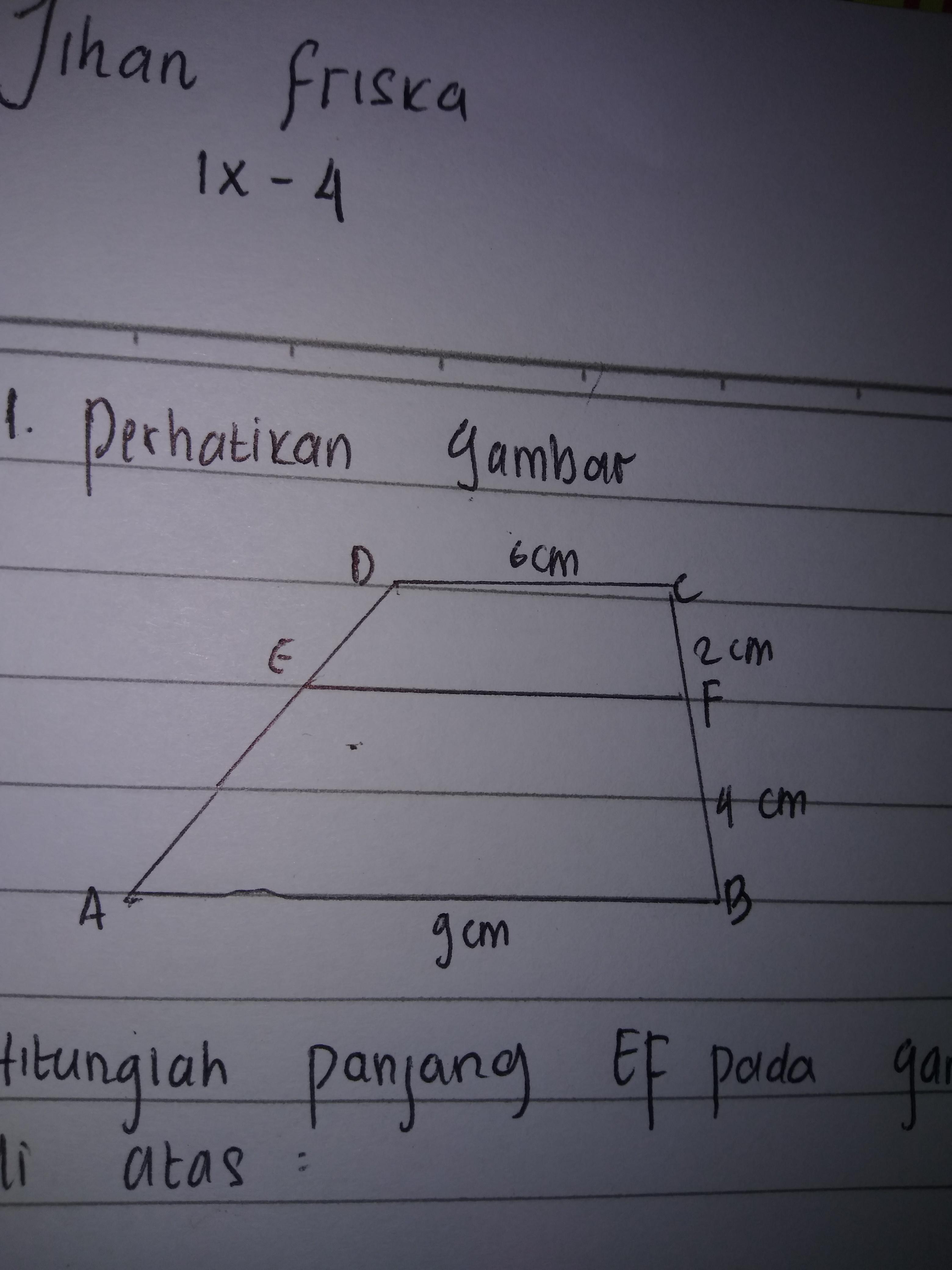 Detail Untuk Gambar Berikut Hitunglah Panjang Ef Nomer 7