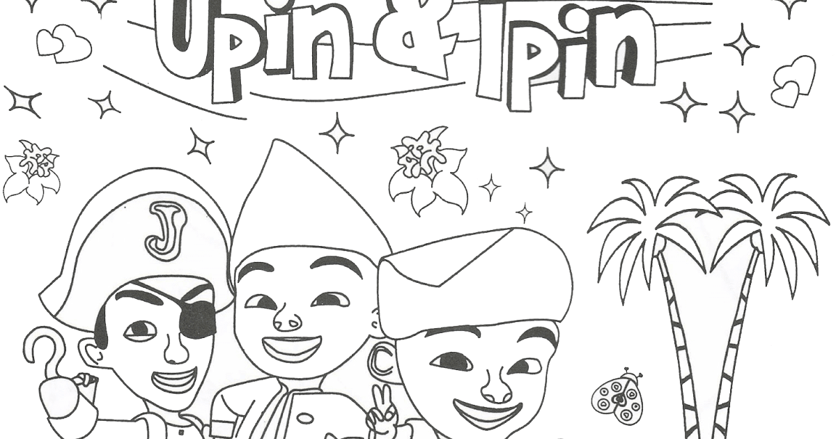 Detail Upin Ipin Hitam Putih Nomer 17