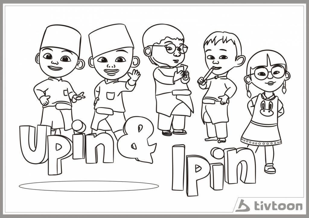 Detail Upin Ipin Hitam Putih Nomer 54