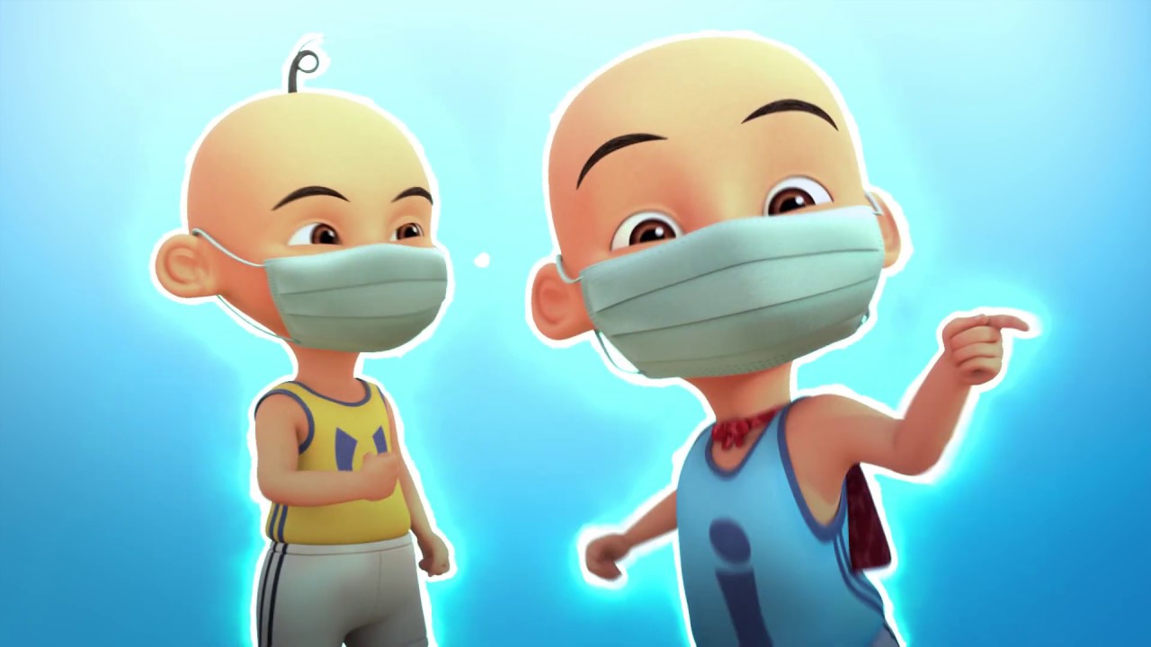 Detail Upin Ipin Pakai Masker Nomer 2