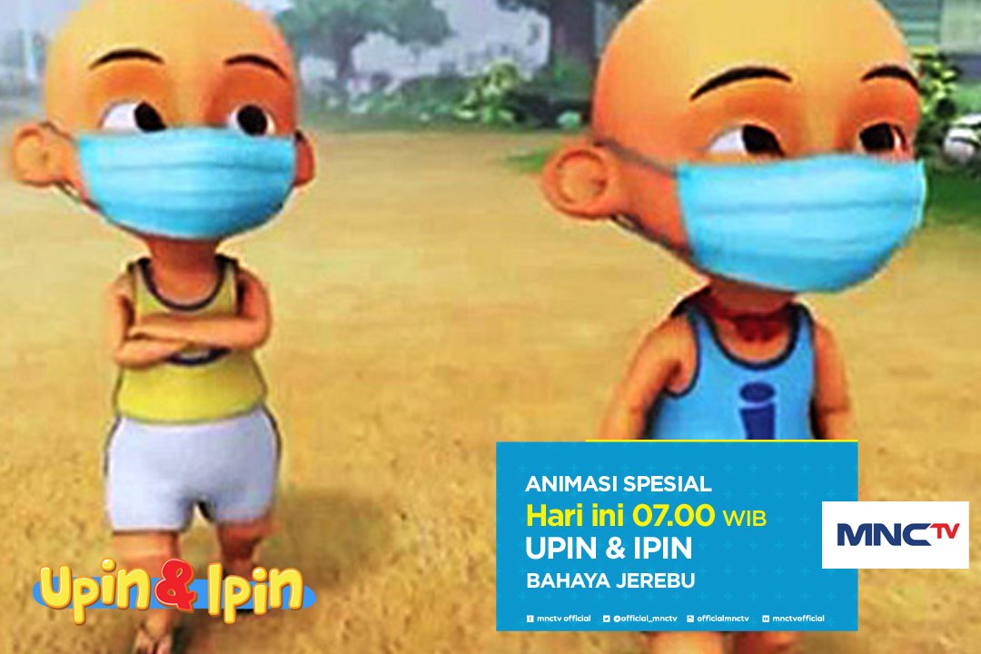 Detail Upin Ipin Pakai Masker Nomer 21