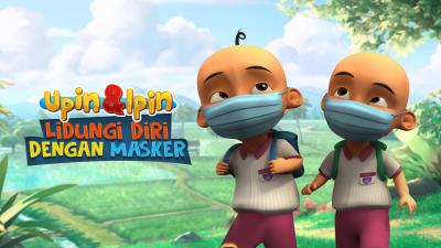 Detail Upin Ipin Pakai Masker Nomer 24