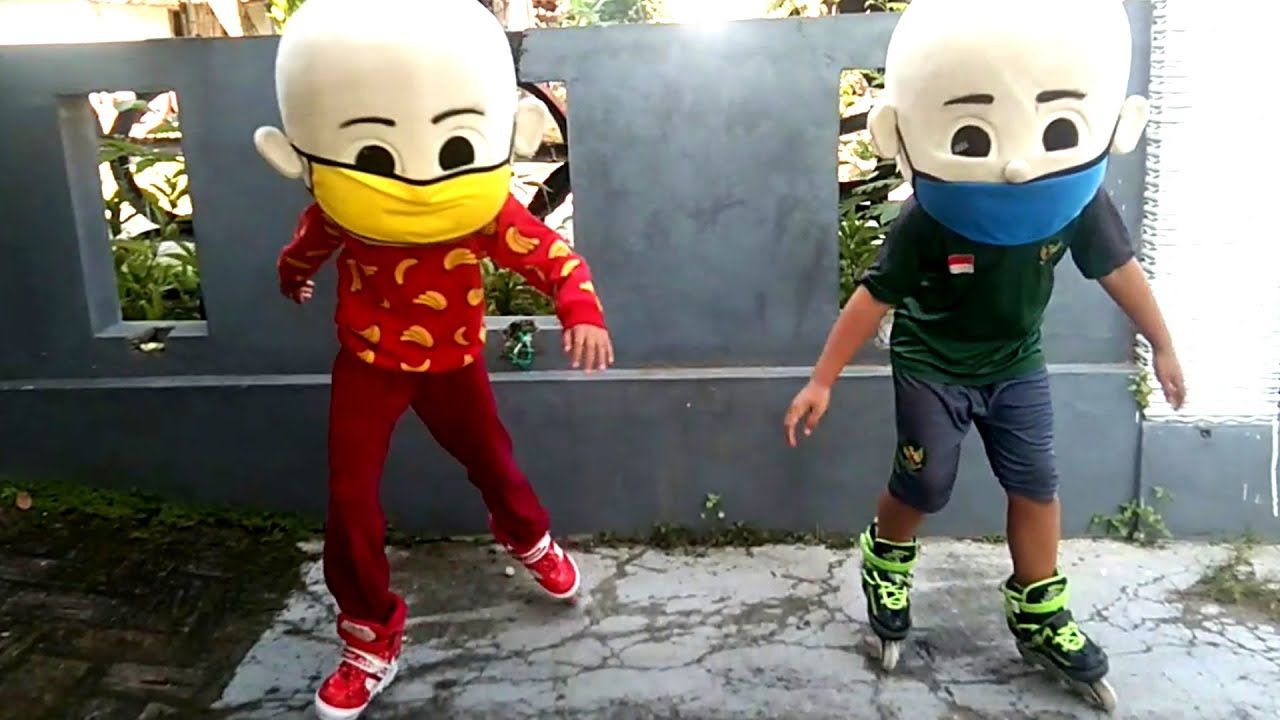 Detail Upin Ipin Pakai Masker Nomer 33