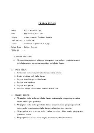 Detail Uraian Tugas Kasir Rawat Jalan Rumah Sakit Nomer 21