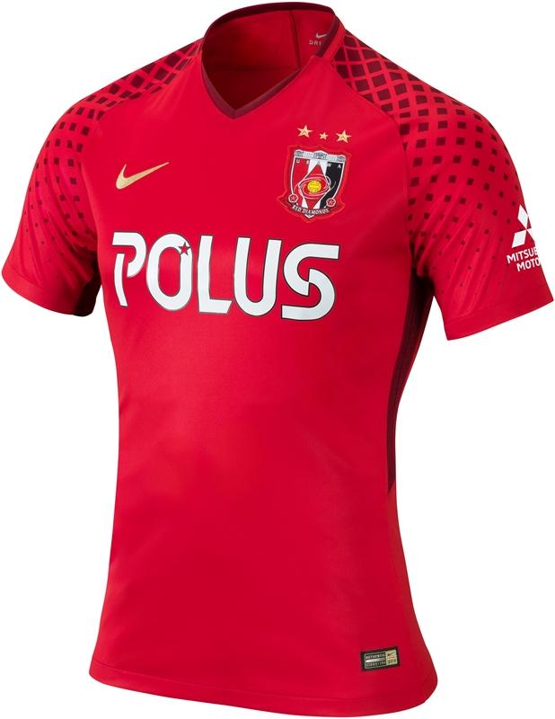 Detail Urawa Red Diamonds Jersey 2018 Nomer 3