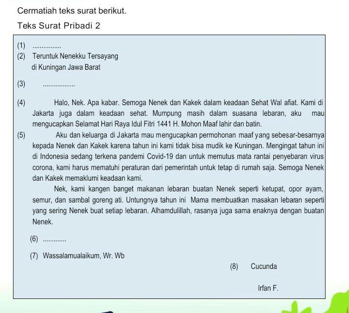 Detail Urutan Surat Pribadi Nomer 8