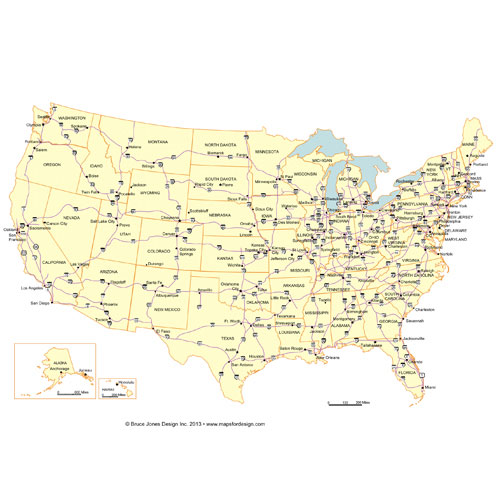 Detail Us Map Downloadable Nomer 27