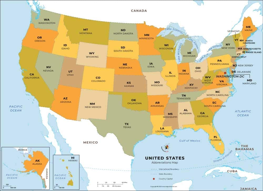 Detail Us Map Images With States Nomer 15