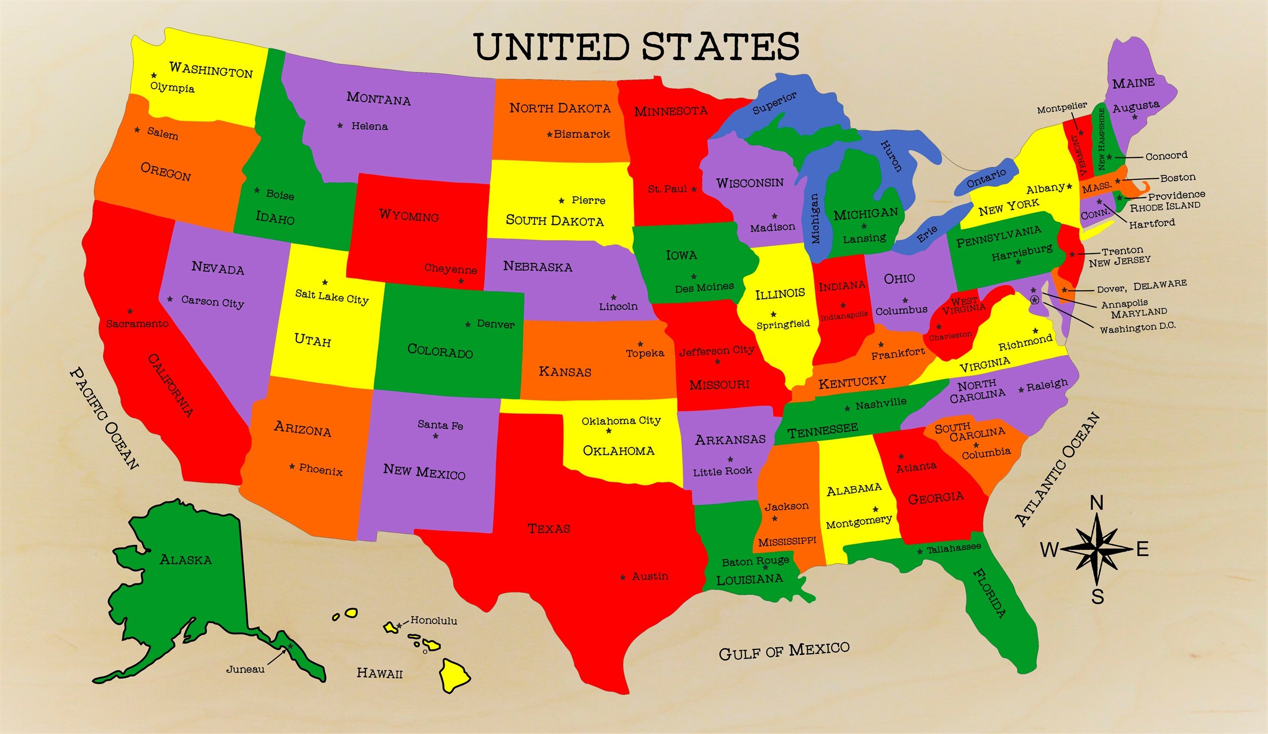 Detail Us Map Images With States Nomer 28