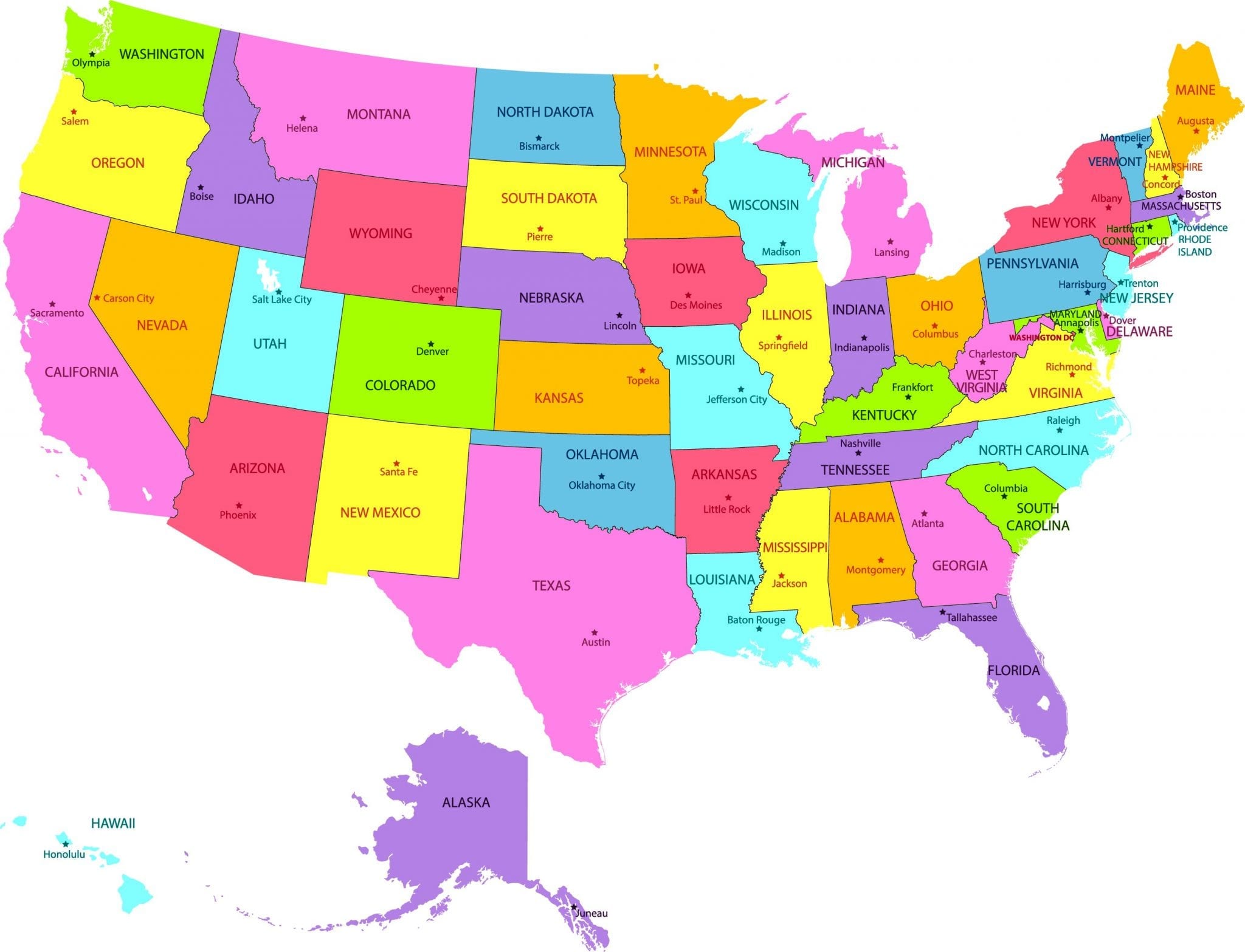 Detail Us Map Images With States Nomer 45