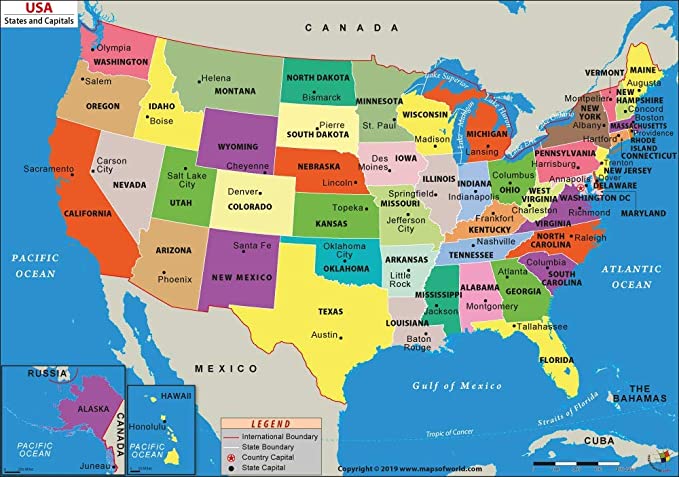 Detail Us Map Images With States Nomer 8