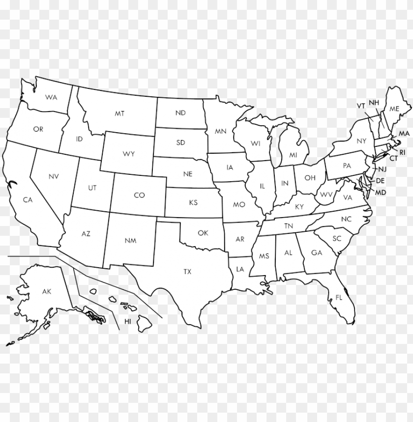 Detail Us Map No Background Nomer 14