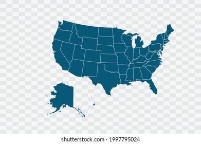Detail Us Map No Background Nomer 17