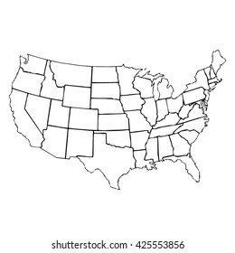 Detail Us Map No Background Nomer 23