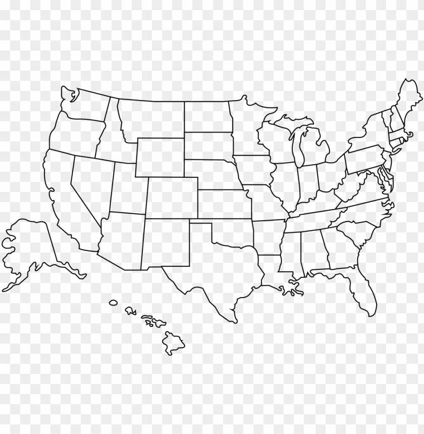 Detail Us Map No Background Nomer 4