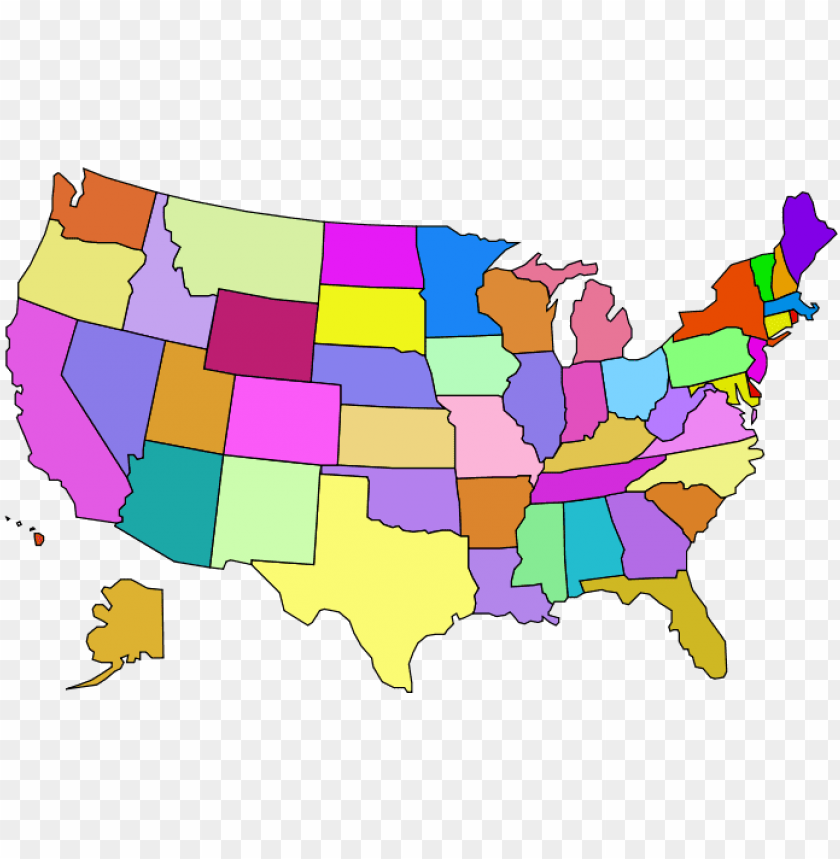 Detail Us Map No Background Nomer 36